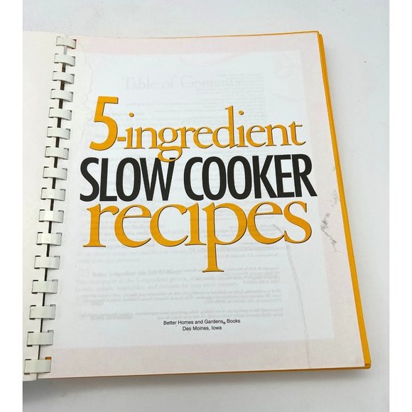 2004 5 Ingredient Slow Cooker Recipes Cookbook Better Homes & Gardens - Picture 3 of 8